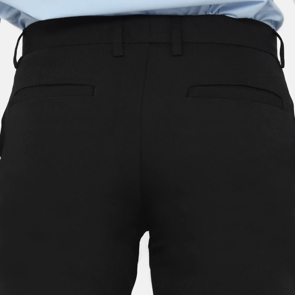 Washington Slim Fit Long Pants Black - Image 3