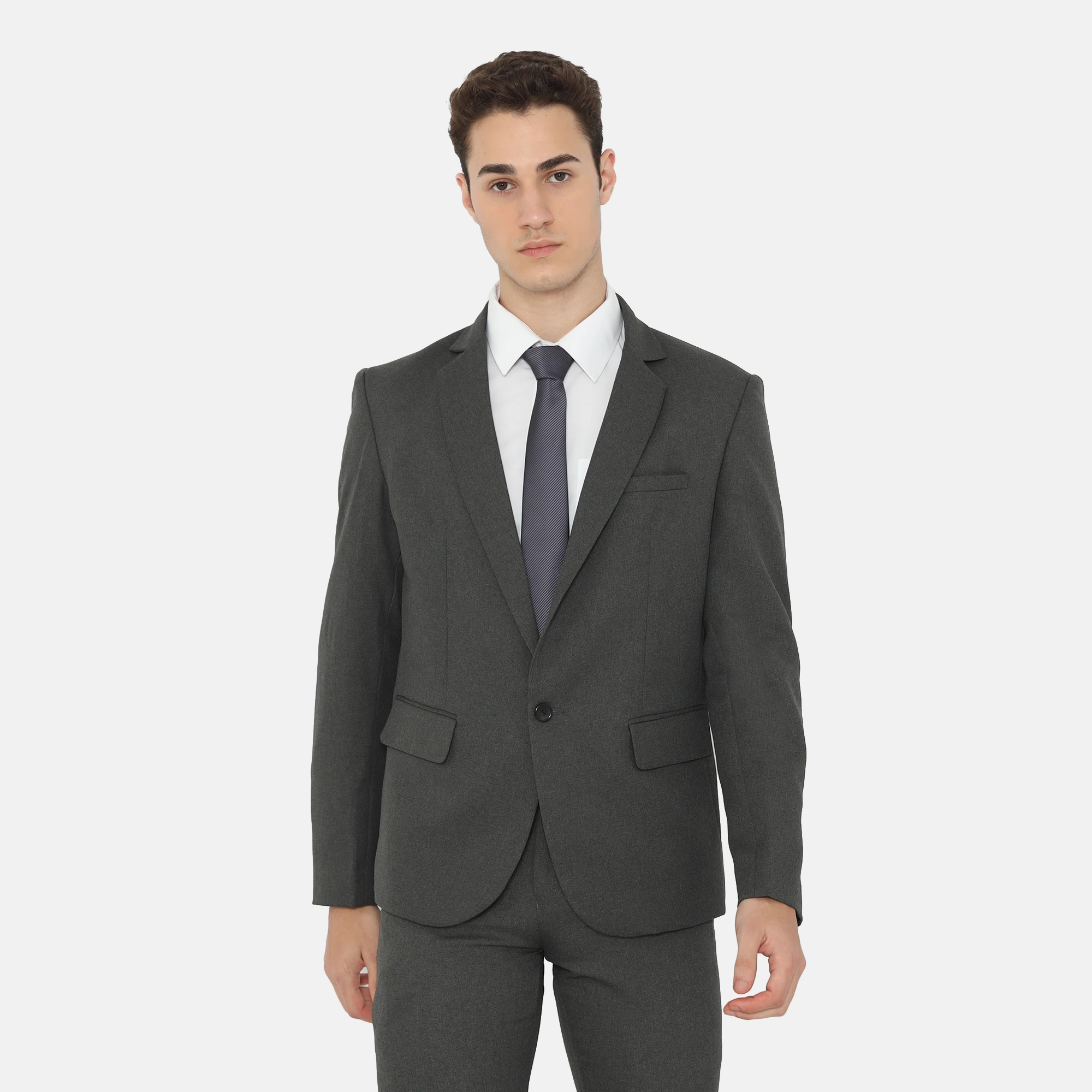 Washington Slim Fit Suit Dark Grey