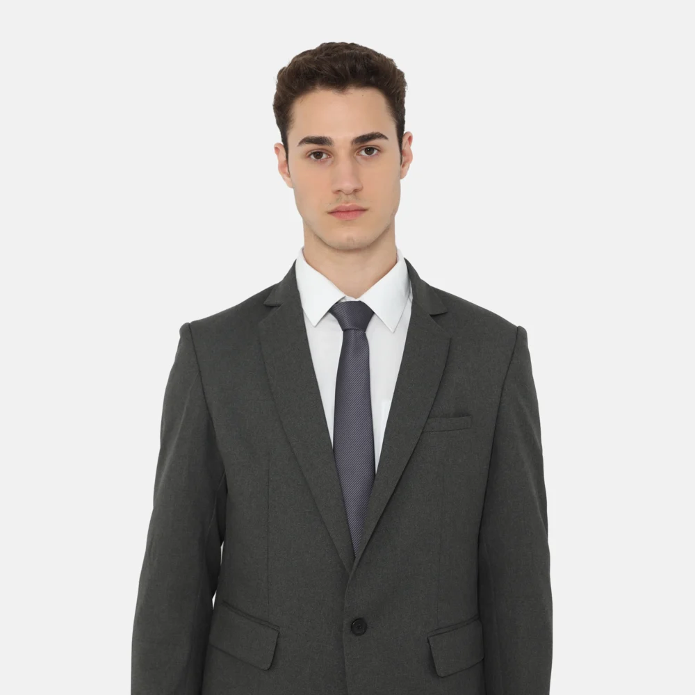 Washington Slim Fit Suit Dark Grey - Image 3