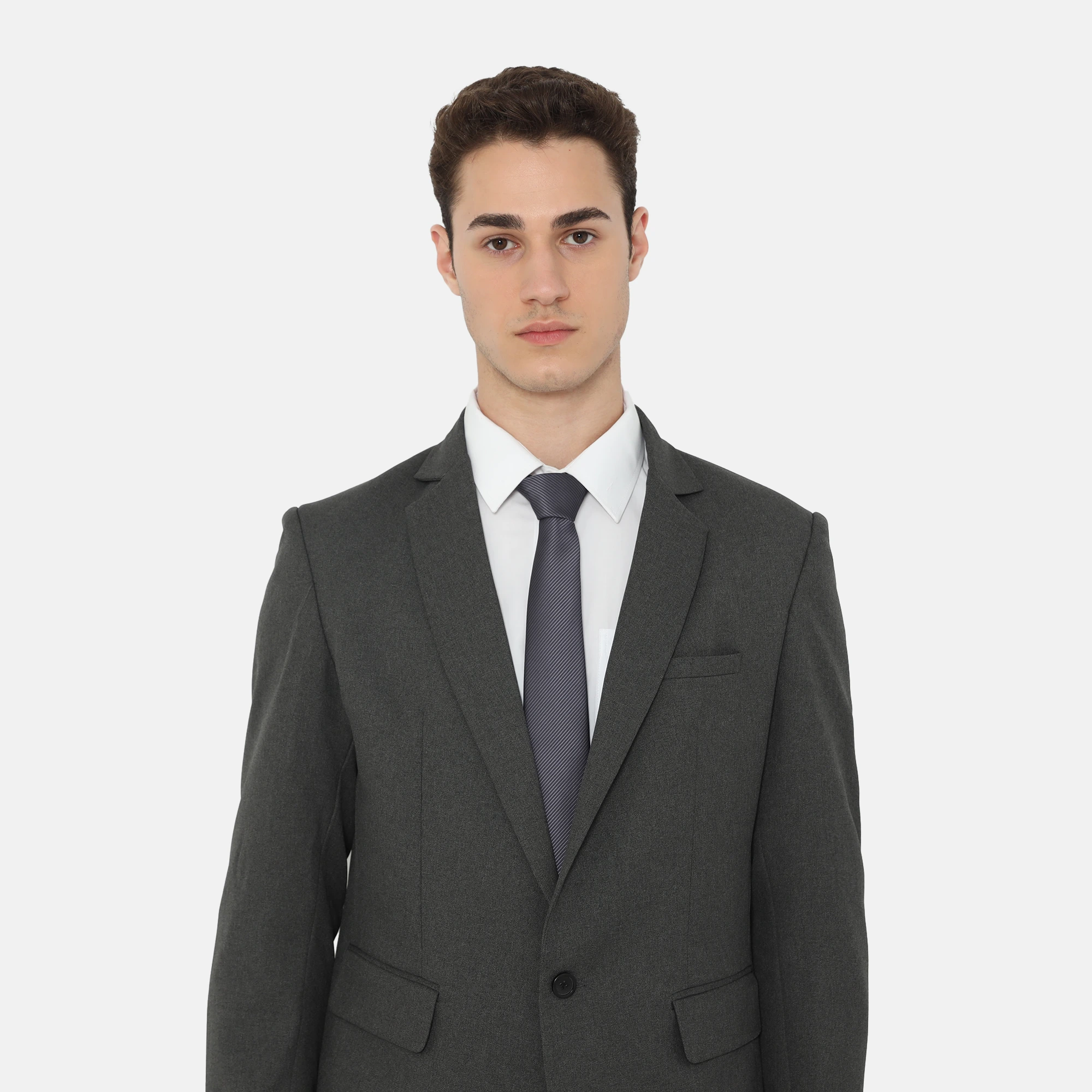 Washington Slim Fit Suit Dark Grey - Image 3