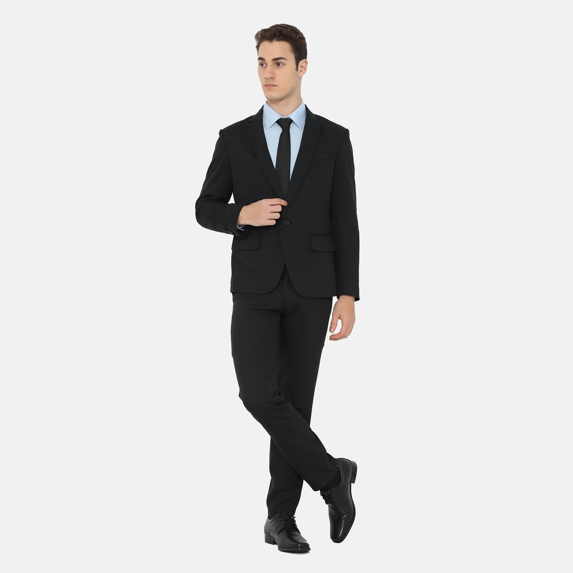 Washington Slim Fit Suit Black - Image 4