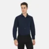 Boston Long Sleeve Slim Fit Formal Shirt Dark Navy