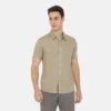 Daytona Short Sleeve Regular Fit Casual Shirt Beige