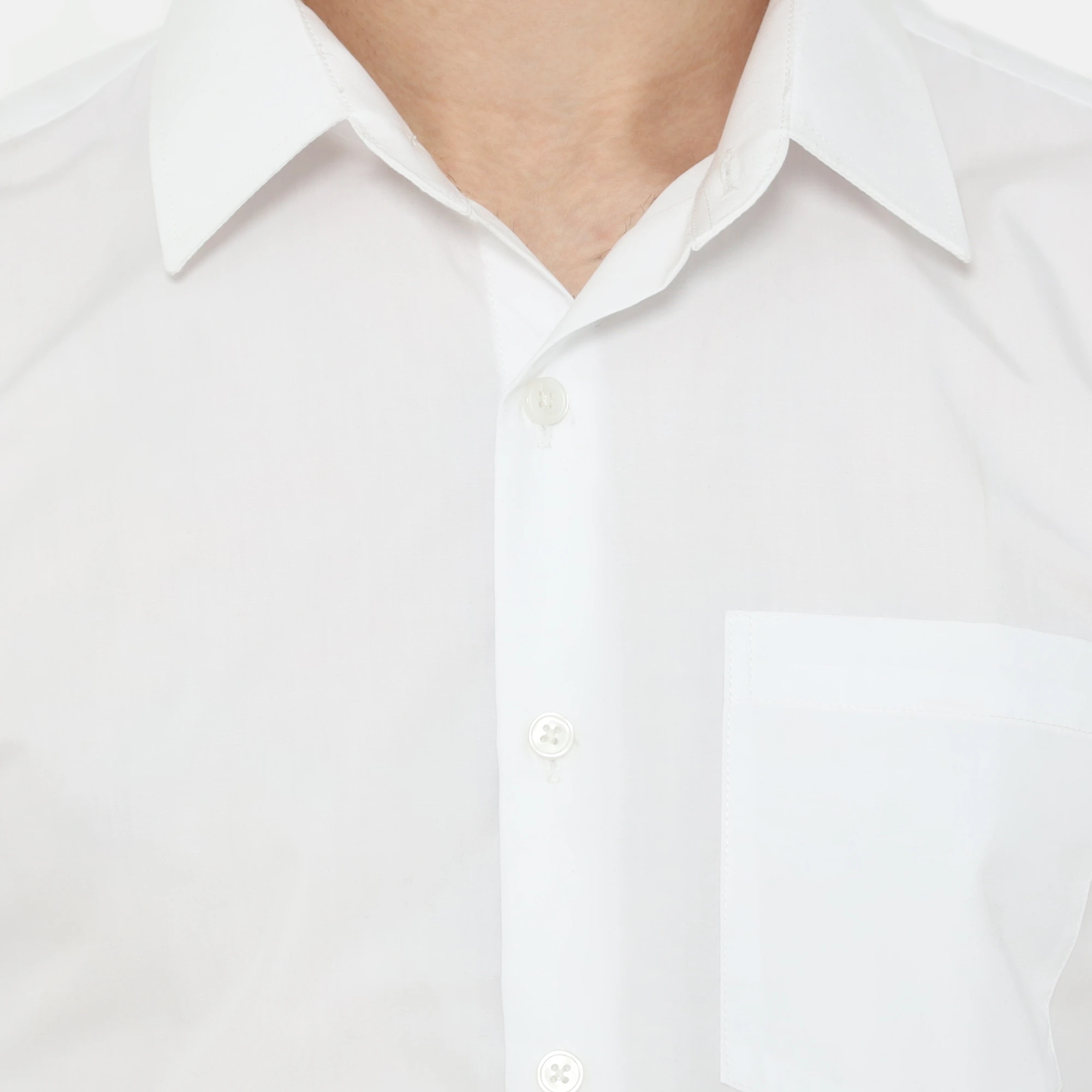Boston Long Sleeve Slim Fit Formal Shirt White - Image 5